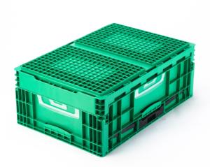 PP Logistics Eurobox Euro Standard Solid Box Caisse de retournement en plastique pliable pour pièces de voiture pour le stockage et le transport - Product Image 4