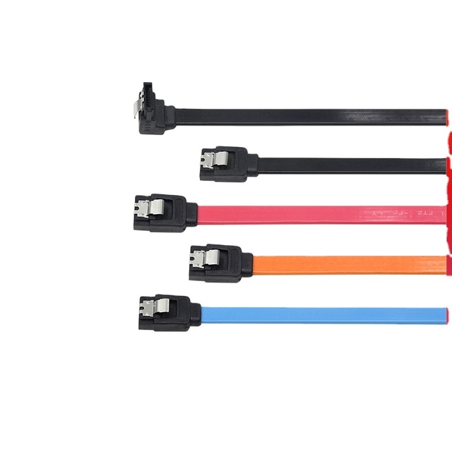 SATA 3.0 Data Cable Optical Drive Serial Port Adapter Cable for PC High Speed SATA 2.0 Hard Drive Connection Cable with Latch