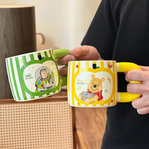 Disney <b>Ceramic</b> <b>Mug</b> With Heart Handle Cartoon Design For Kids And Gifts Spring 2025 - Product Image 2