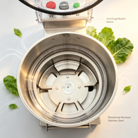 Déshydrateur centrifuge grande capacité pour laitue déchiquetée, essoreuse commerciale de salades et légumes pour entreprises