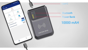 Портативный UHF <span class=keywords><strong>RFID</strong></span>-считыватель UP100 из ABS-пластика для повербанка на 10000 мАч, умный <span class=keywords><strong>RFID</strong></span>-ридер для управления складскими и розничными запасами - Product Image 5