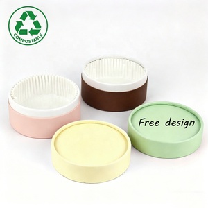 Contenitore Cilindrico di Lusso Personalizzato per Torte Basche, Dolci, Gelati, Scatola in <span class=keywords><strong>Cartone</strong></span> per Cheesecake, Tubo di Carta per Imballaggio - Product Image 2