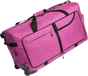 Sac <span class=keywords><strong>de</strong></span> voyage pliable imperméable en polyester avec logo personnalisé, style anglais, motif géométrique, pour femmes, hommes et filles, idéal pour <span class=keywords><strong>la</strong></span> gym et les week-ends. - Product Image 2