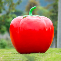 Statue de panier de fruits et légumes en résine, modèle artistique réaliste et attrayant, pour décoration de jardin extérieur, taille personnalisée, simulation de tomate