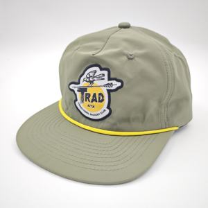 Casquettes de haute qualité à 5 panneaux, à visière plate, en tissu nylon imperméable, pour l'extérieur, unisexes, avec fermeture snapback - Product Image 3