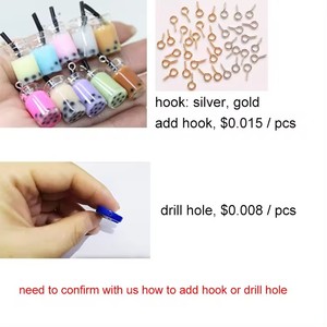 Phong Cách Mới Phẳng Trở Lại Vòng Doughnut Nhựa Cabochon Tay Vẽ Thủ Công Thủ Công Cho Trâm & Đồ Trang Sức Làm Thực Phẩm Chủ Đề Quà Lưu Niệm - Product Image 6