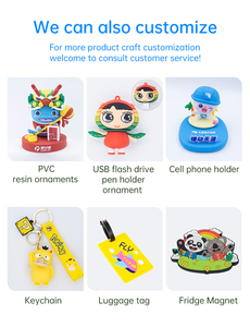 Móc khóa Giáng sinh có logo tùy chỉnh, hình ông già Noel trên xe trượt tuyết, quà tặng khuyến mãi bằng nhựa PVC - Product Image 6