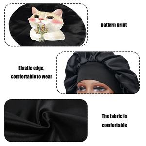 <span class=keywords><strong>Bonnet</strong></span> <span class=keywords><strong>de</strong></span> nuit en satin SOLPOP personnalisé avec imprimé drôle <span class=keywords><strong>de</strong></span> bouledogue, <span class=keywords><strong>bonnet</strong></span> <span class=keywords><strong>de</strong></span> nuit en soie jumbo à une seule couche avec bord ajustable - Product Image 3