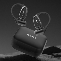 WOWY Écouteurs sans fil OWS intelligents et tendance à oreille ouverte Pro ANC avec indicateur LED, étanchéité IPX5, autonomie de 30 heures pour l'entraînement