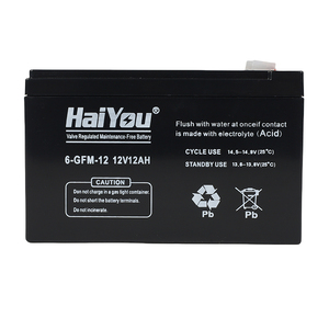 高品質UPS 12V12Ahバッテリー 鉛蓄電池 VRLAバッテリー 太陽光発電蓄電用 ディープサイクル充電式 - Product Image 1