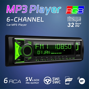 Radio <span class=keywords><strong>para</strong></span> Auto 1DIN en Oferta, Reproductor MP3 con Pantalla LCD 40P, BT 5.1, Ecualizador de 6 Canales, Sintonizador X-Bass, Puerto ISO 4745, Venta al Por Mayor de Fábrica - Product Image 2