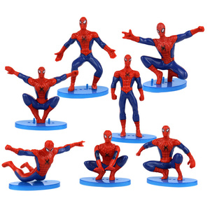 Set di 7 Piccole Figure d'Azione di <span class=keywords><strong>Spiderman</strong></span> in Plastica HY, Giocattoli Economici per Decorazione Torte e Feste di Compleanno - Product Image 3