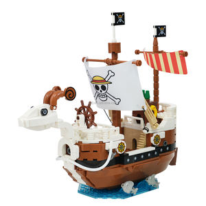 Jouets d'anime livrés avec des boîtes Going Merry Boat <span class=keywords><strong>Luffy</strong></span> Ace MOC Briques <span class=keywords><strong>de</strong></span> construction en blocs Jouets pour enfants 445 pièces - Product Image 1