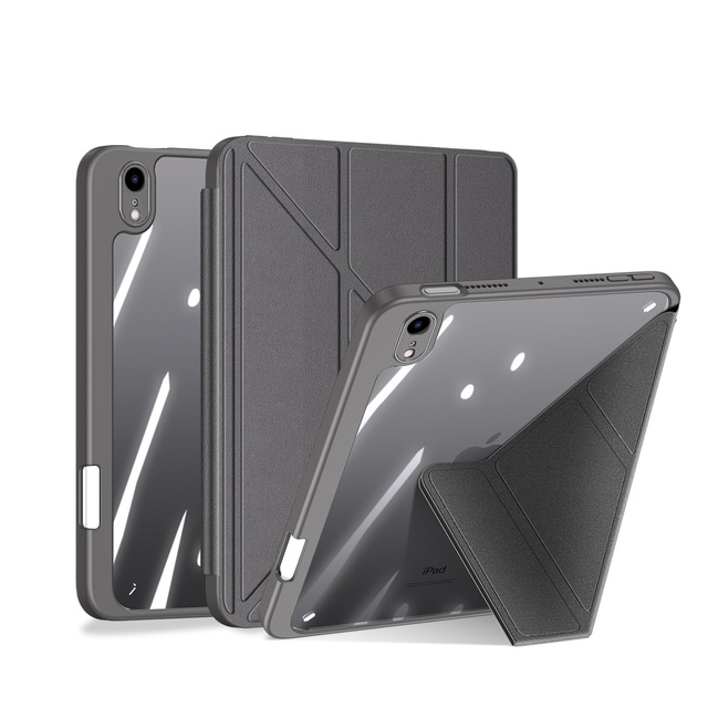 Detachable Y-Fold Tablet Protective PU Leather Case for iPad mini 6 7 8.3-Inch with Smart Sleep and Pencil Holder