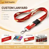 Lanière personnalisée par sublimation pour usine, avec logo sur mesure, en polyester, porte-clés et porte-badge d'identification