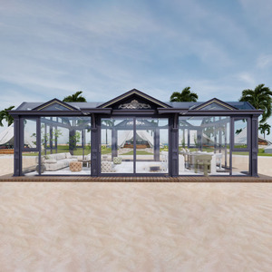 Cielo stellato moderno in lega di alluminio doppio temperato Low-E vetro eco-friendly camera <span class=keywords><strong>hotel</strong></span> all'aperto ville parasole a baldacchino sole - Product Image 1