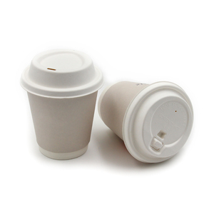 Gran oferta, tazas individuales desechables de papel artesanal blanco biodegradable de 16oz, tazas de café de papel de pared única de 12Oz, taza de <span class=keywords><strong>agua</strong></span> - Product Image 5