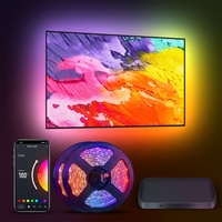 Retroiluminación de TV LED con control de aplicación para caja de sincronización de TV de 55-65 pulgadas El ritmo de música funciona con Alexa y el asistente de Google