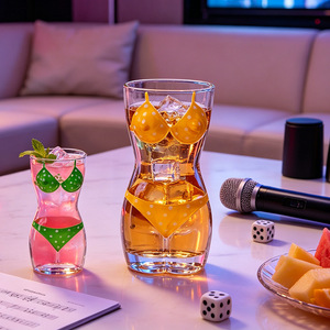 <span class=keywords><strong>Verre</strong></span> à shot <span class=keywords><strong>Jager</strong></span> Bomb en <span class=keywords><strong>verre</strong></span> sans plomb personnalisé de haute qualité, motif buste féminin 3D sexy, pour enterrement de vie de jeune fille - Product Image 4