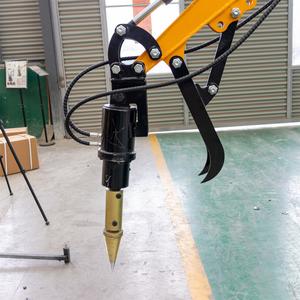 Ekskavator hidrolik Mini efisien dari Tiongkok Skid Steer Log <span class=keywords><strong>Splitter</strong></span> dengan mesin konstruksi lampiran produk Bucket - Product Image 2