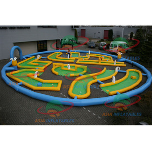 Mini golf <span class=keywords><strong>gonflable</strong></span> personnalisé à 9 trous, location/jeu <span class=keywords><strong>d</strong></span>'<span class=keywords><strong>extérieur</strong></span> amusant, Offre Spéciale trous - Product Image 1