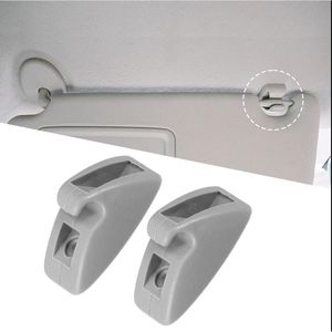 Clip de fixation pour pare-soleil de voiture, pour Volkswagen Santana Jetta, support de pare-soleil avant en plastique gris, accessoire de montage - Product Image 1
