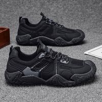 Nouvelles chaussures de sport décontractées noires respirantes pour hommes, résistantes à l'usure, pour la randonnée et l'alpinisme, idéales pour les étudiants