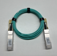 Kabel Optik Aktif AOC 100G QSFP28 ke QSFP28 100Gbps Ethernet untuk Interkoneksi Switch Pusat Data ke Server