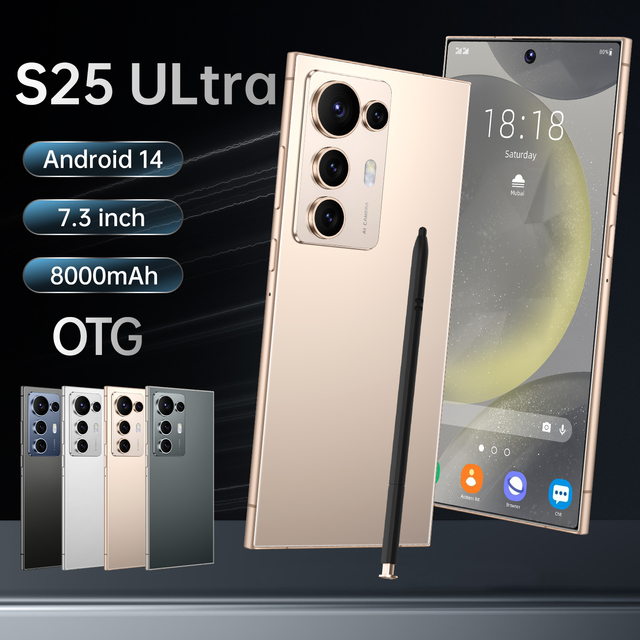 Wholesale 2026 Original Phones S25 Ultra Smartphones 16gb+1tb 5g Dual Sim Cellphone Mobile Phone