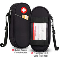 Sac de transport médical isotherme, sac organisateur de médicaments de voyage, trousse médicale d'urgence