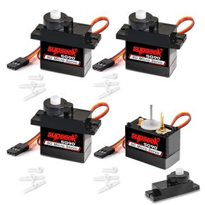 Micro-moteur servo Supseek SG90 9G à engrenages métalliques 1,9 kg.cm pour Arduino, avion RC, bras robotique, voiture - Product Image 1