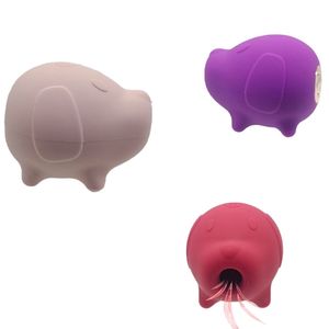 Nuevo Juguete Sexual Oral para Mujeres 2026, Vibrador de Succión de Clítoris y Senos con Forma de Cerdito, Mini, Impermeable y Bonito - Product Image 2