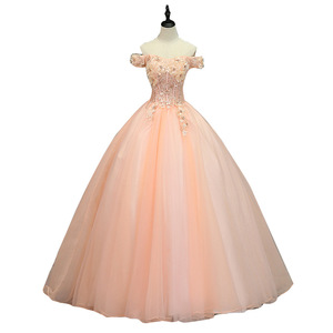 Off-Shoulder Ball Gown Evening Dress Floral Print Chiffon Empire Waist Long Prom Wedding Dress Plus Size - Product Image 5