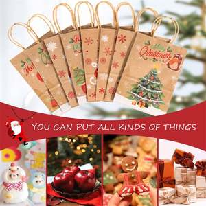 Sac fourre-tout de Noël, Fêtes, Sapin de Noël, Style Nouvel An, Sacs en papier personnalisés, Imprimez votre propre logo - Product Image 4