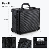 Valise de barbier professionnelle en alliage d'aluminium, valise de voyage pour barbier, boîtes de transport portables, boîte à outils de coiffure