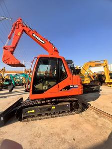 Excavatrice Doosan DH80 d'occasion pour travaux agricoles et municipaux, en stock, prête à être expédiée. Garantie d'un an. Mini-excavatrice, mini-pelleuse. - Product Image 6