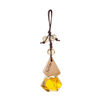 8ml Auto voiture désodorisant diffuseur aromathérapie huiles de roseau huile essentielle suspendu pendentif parfum bois diamant bouteille en verre