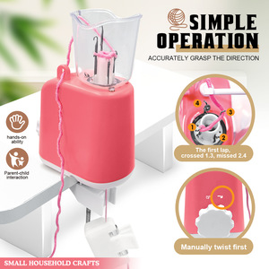 Electric ICord Knitting <strong>Machine</strong>, Automatic DIY Maker Tool with Adequate Tension, Household Yarn Winder for <strong>Crochet</strong> &amp; Knitting - Product Image 5