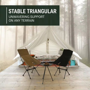 Chaise lune pliable ultralégère en toile, dossier haut, double barre transversale, mobilier d'extérieur pour camping, pêche, plage et loisirs – Meilleure vente - Product Image 4
