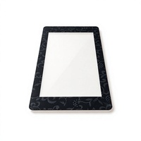 Panneau en verre trempé massif sur mesure, feuille de verre rectangulaire plate, options de découpe et de perçage pour la décoration de meubles modernes
