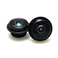 IP69 180 °   Lensa Sudut Lebar M12 1.6mm F1.8 2G4P Lensa Hibrida Plastik-Kaca untuk Kamera Lubang Intip Video Doorbell Sensor 1/4"