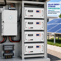 Batterie de stockage d'énergie LiFePO4 51,2V 5Kwh 10Kwh 15Kwh, rack de batteries de stockage d'énergie, batterie lithium-ion 48V 100Ah 200Ah 300Ah