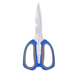 7 Shaped Kitchen Scissors Stainless Steel Orange Blue Household Multi Functional Fish Bone Chicken Bone Cutting Tool - Product Image 3