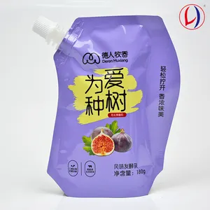 BPA Free Oem produttore Yogurt sacchetto di imballaggio liquido salsa di pomodoro olio succo di alluminio BPA sacchetto per beccuccio
