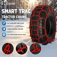Cadenas de Nieve SMART T Twist Link Cross Bar, Cadenas de Tracción de Acero Aleado de Alta Resistencia para Tractor, Camión, SUV, ATV, Nieve, Hielo, Invierno
