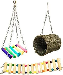 Nouveau jouet suspendu en tube pour oiseaux en bois, durable et longue durée de vie, pour l'extérieur - Product Image 2