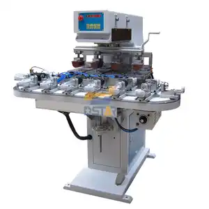 Spuit Vat Schaal 1-4 Kleur Automatische Afdrukken Voeding Semi Automatische Pad Afdrukken Machine Met Fabriek Prijs