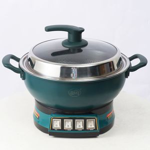 Electric Hot Pot Stainless Steel 5L Single Layer <b>Steamer</b> With Tempered Glass Lid Household Multifunctional Cooking Pot - Product Image 1