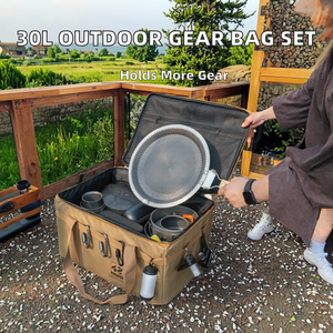 Bolsa de Almacenamiento Táctica para Exteriores de Gran Capacidad, 30L, Tela Oxford, Impermeable IPX-5, Grosor de 3mm, Anticolisión, para Tanque de Gasolina, Camping - Product Image 2