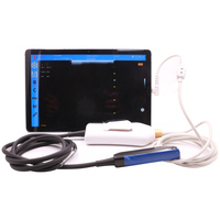 Sonde échographique vétérinaire Doppler couleur portable ECI-X6C Type-C, sonde rectale, machine d'échographie pour la gestation des animaux d'élevage
